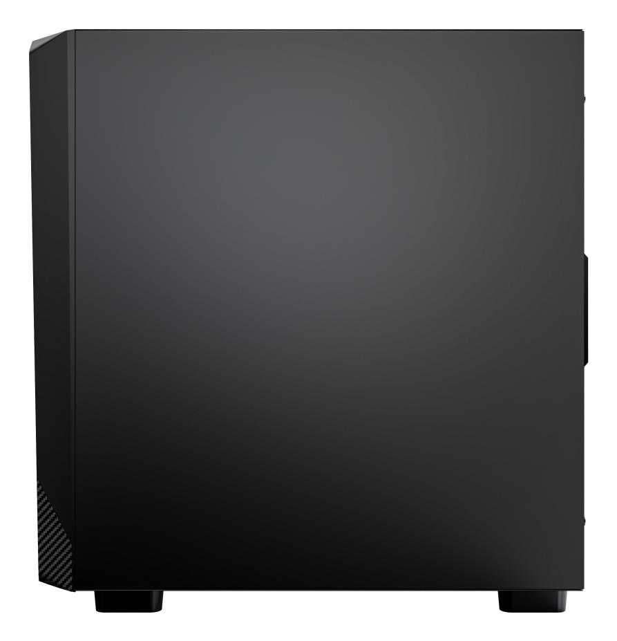 Case MONTECH X5 MidiTower Case product features Transparent panel Not included Colour Black X5(B) - Image 4