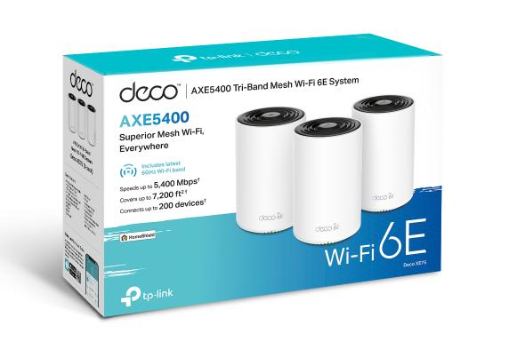 Wireless Router TP-LINK Wireless Access Point / Router 3-pack 5400 Mbps Mesh Wi-Fi 6e 3x10/100/1000M Number of antennas 4 DECOXE75(3-PACK) - Image 3