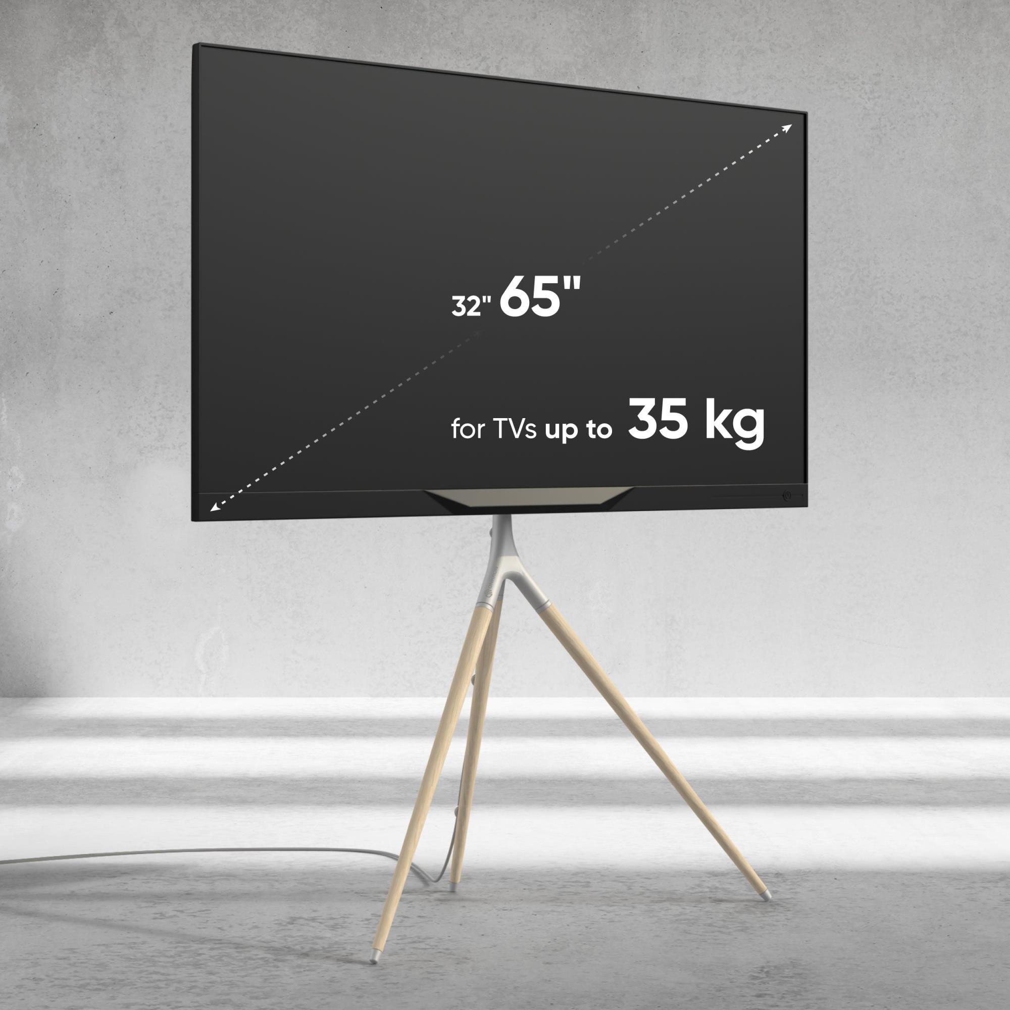 TV SET ACC FLOOR STAND /32-65"/WHITE TS1220-W ONKRON - Image 4