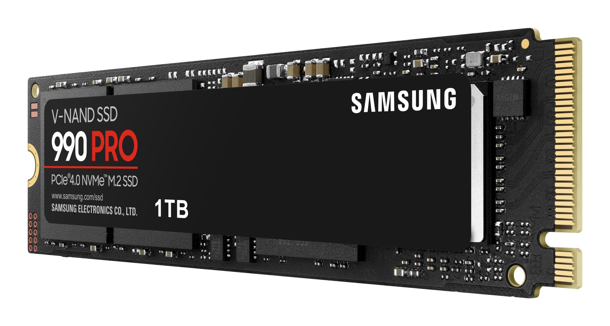 SSD SAMSUNG 990 PRO 1TB M.2 PCIE NVMe MLC Write speed 6900 MBytes/sec Read speed 7450 MBytes/sec 2.3mm TBW 600 TB MTBF 1500000 hours MZ-V9P1T0BW - Image 3