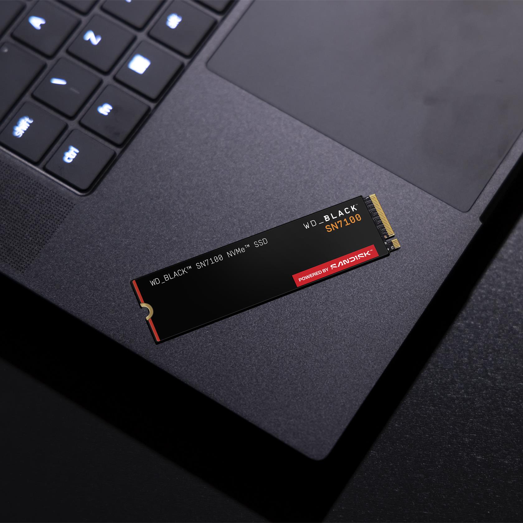 SSD SANDISK Read speed 7250 MB/s Write speed 6900 MB/s NVMe Yes PCI Express 4.0 M.2 2000 GB POWERED BY SANDISK Black SN7100 WDS200T4X0E - Image 8