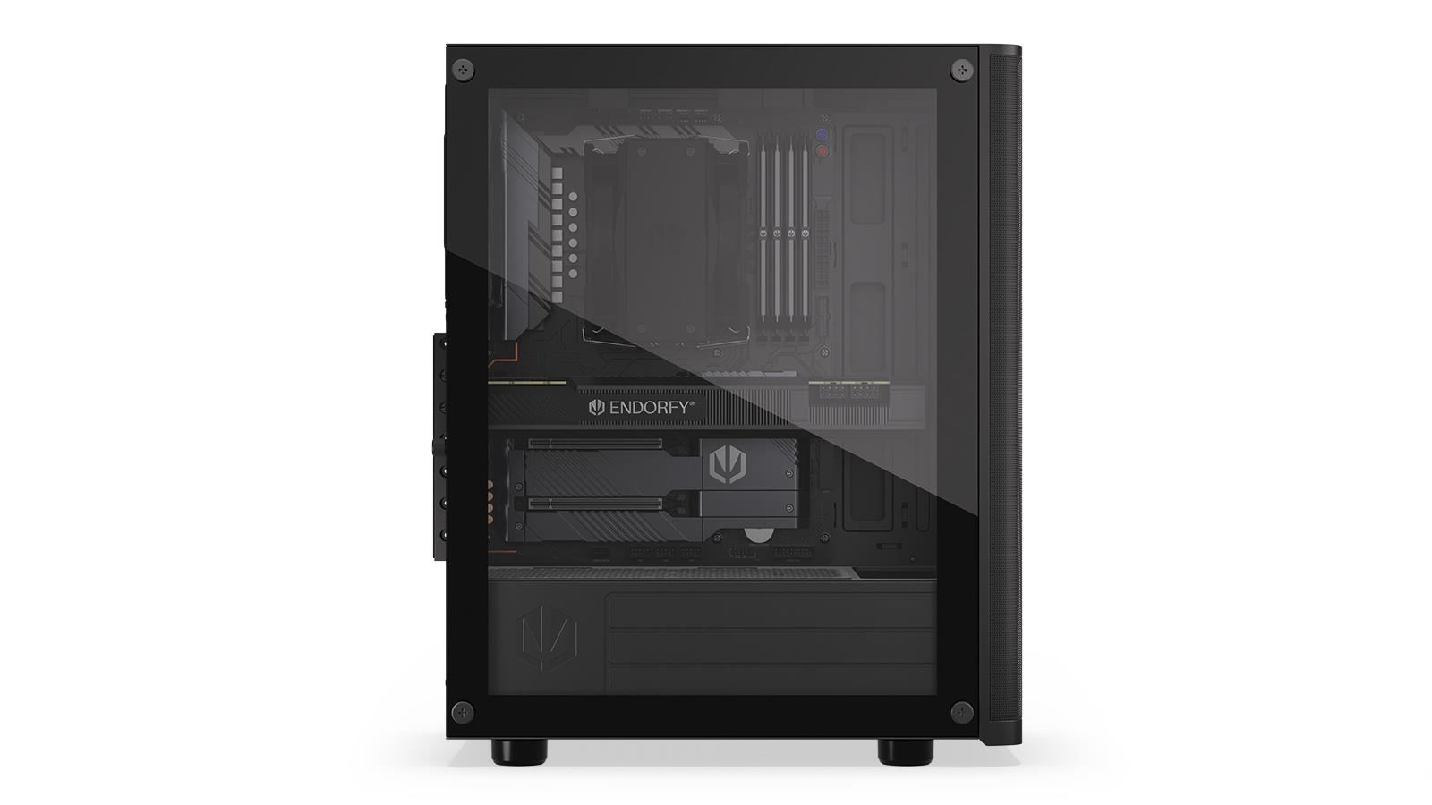 Case ENDORFY Ventum 200 Air MicroTower Case product features Transparent panel Not included ATX MicroATX MiniITX Colour Black EY2A002 - Image 11