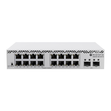 Switch MIKROTIK 16x10Base-T / 100Base-TX / 1000Base-T CSS318-16G-2S+IN