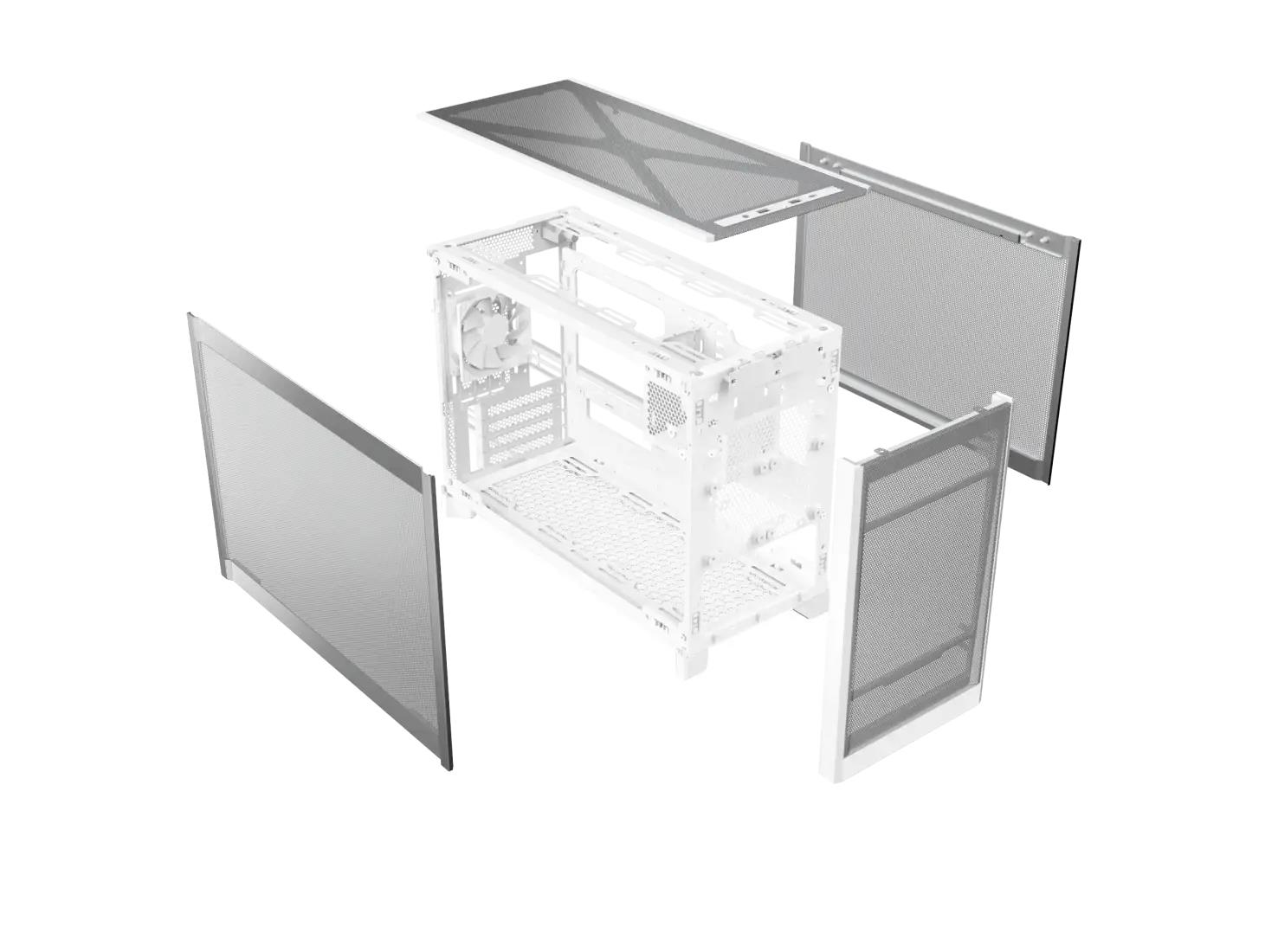 Case MONTECH micro ATX/Mini-ITX White Mini Tower PC Ten TEN(W) - Image 9