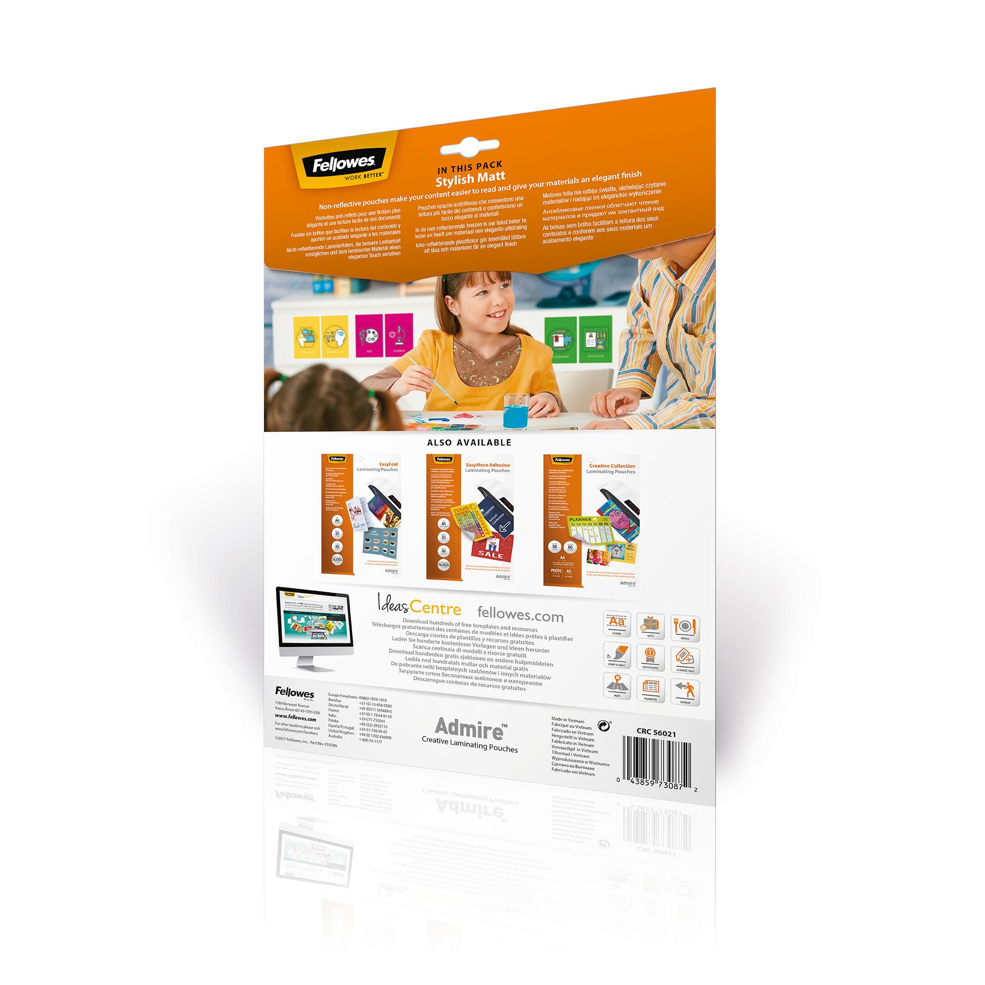 LAMINATING POUCH A4/25PCS 5602101 FELLOWES - Image 3