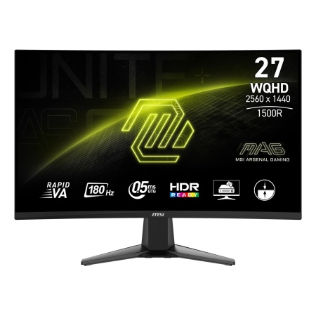 LCD Monitor MSI 27 " 2560 x 1440 pixels Quad HD Native aspect ratio 16:9 LCD Curved MAG27CQ6F