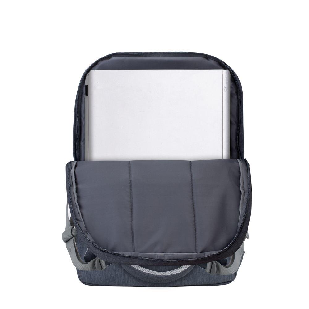 NB BACKPACK ANTI-THEFT 17.3"/7567 DARK GREY RIVACASE - Image 15