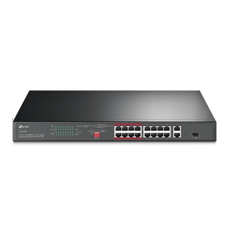 Switch TP-LINK Desktop/pedestal 16x10Base-T / 100Base-TX PoE+ ports 16 TL-SL1218P
