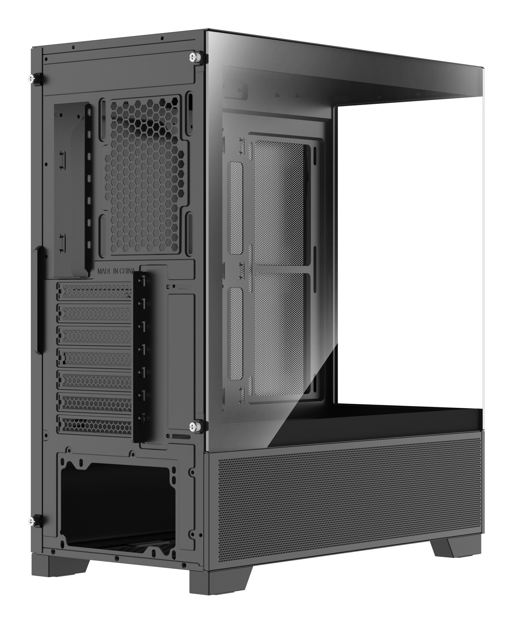 Case XILENCE XG172 MidiTower Case product features Fan control panel/Transparent panel Not included Colour Black XG172 - Image 14