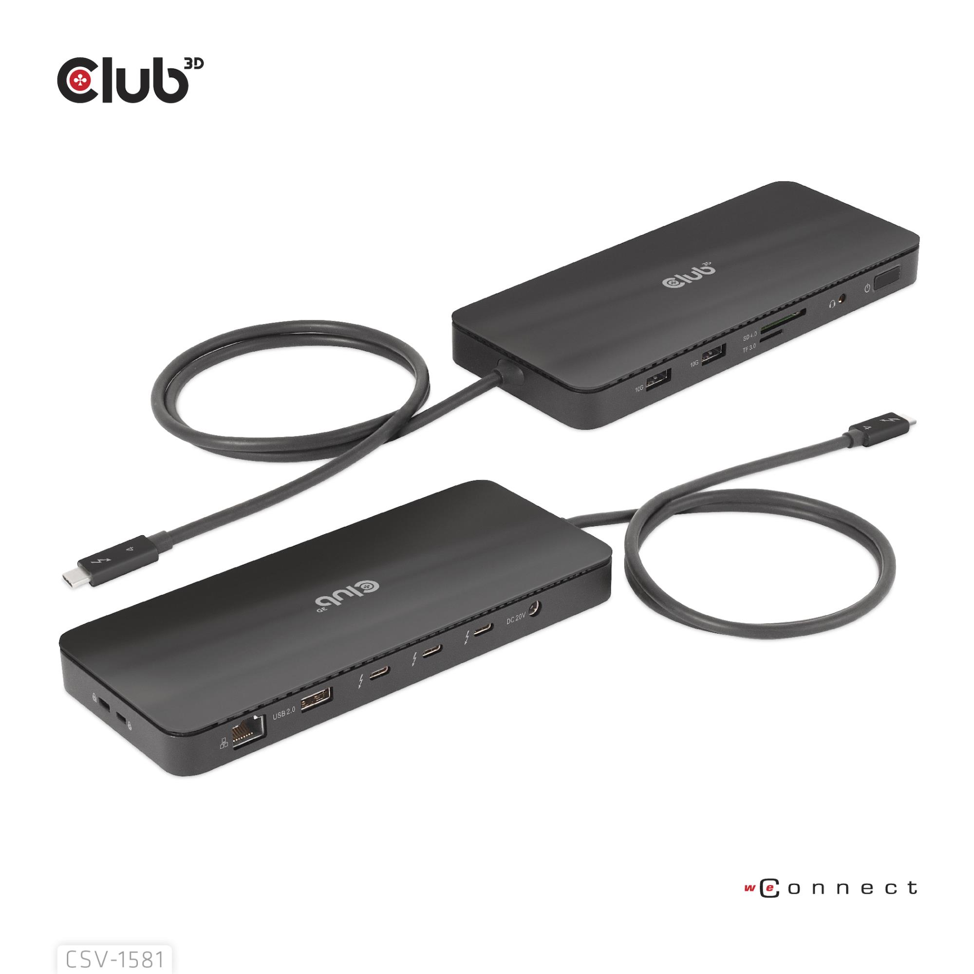 NB ACC DOCKING STATION 11IN1/THUNDERBOLT CSV-1581 CLUB3D - Image 2