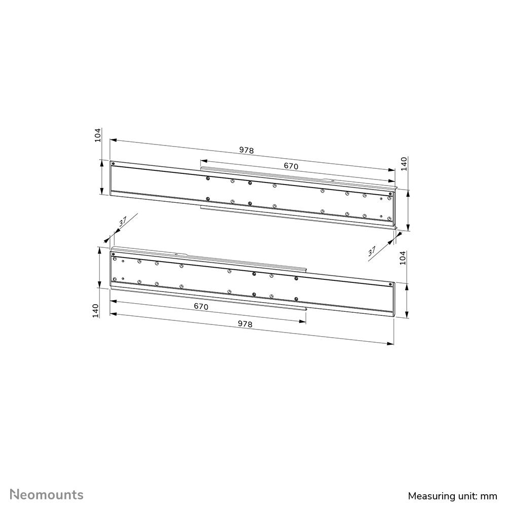 TV SET ACC ADAPTER DUAL SCREEN/ADM-875BL2 NEOMOUNTS - Image 16