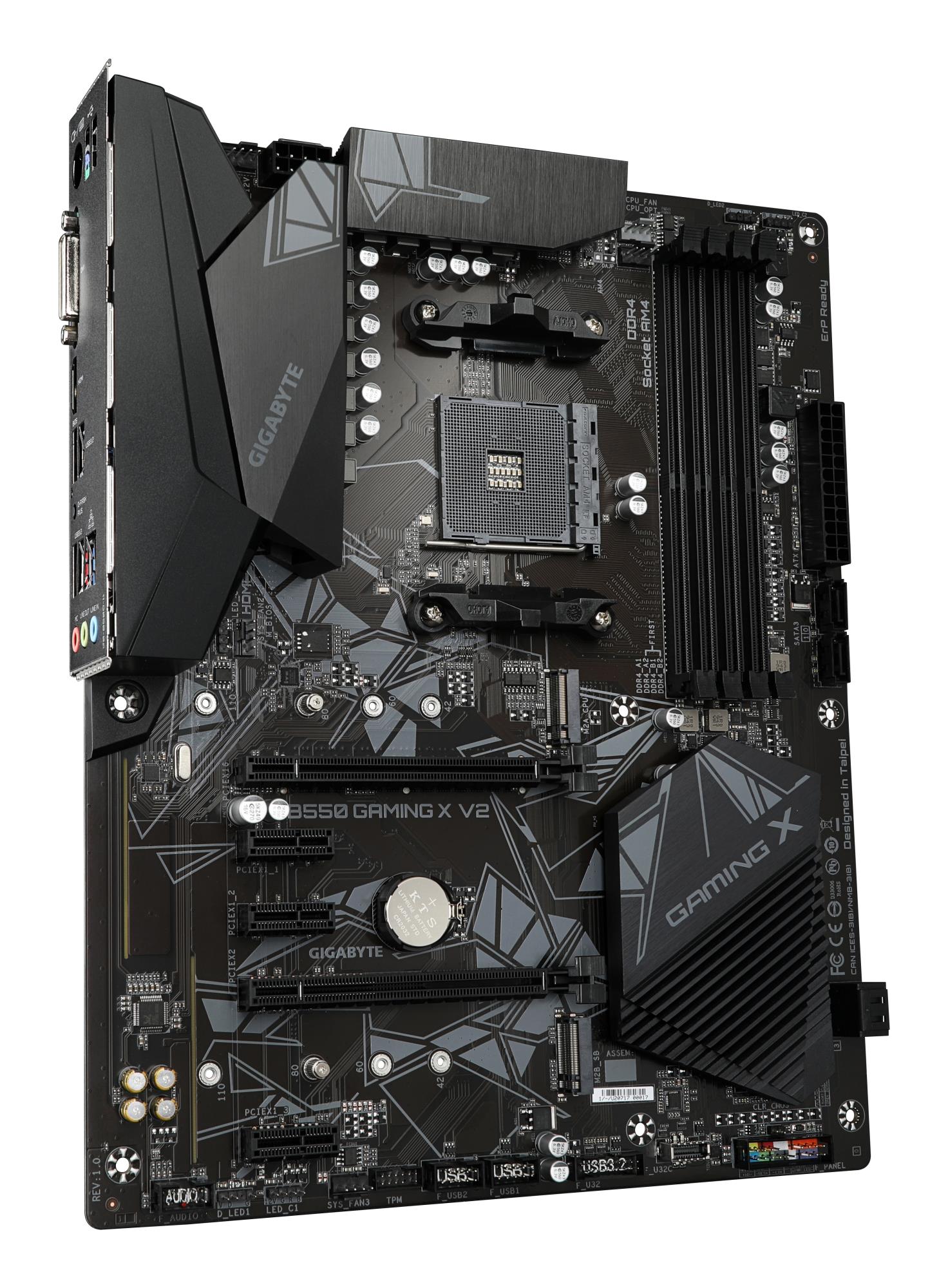 Mainboard GIGABYTE AMD B550 Socket AM4 ATX RAM DDR4-SDRAM 4xSlots 2xNumber of M.2 (M) slots B550 GAMING X V2 (rev. 1.3) B550GAMINGXV21.3 - Image 3