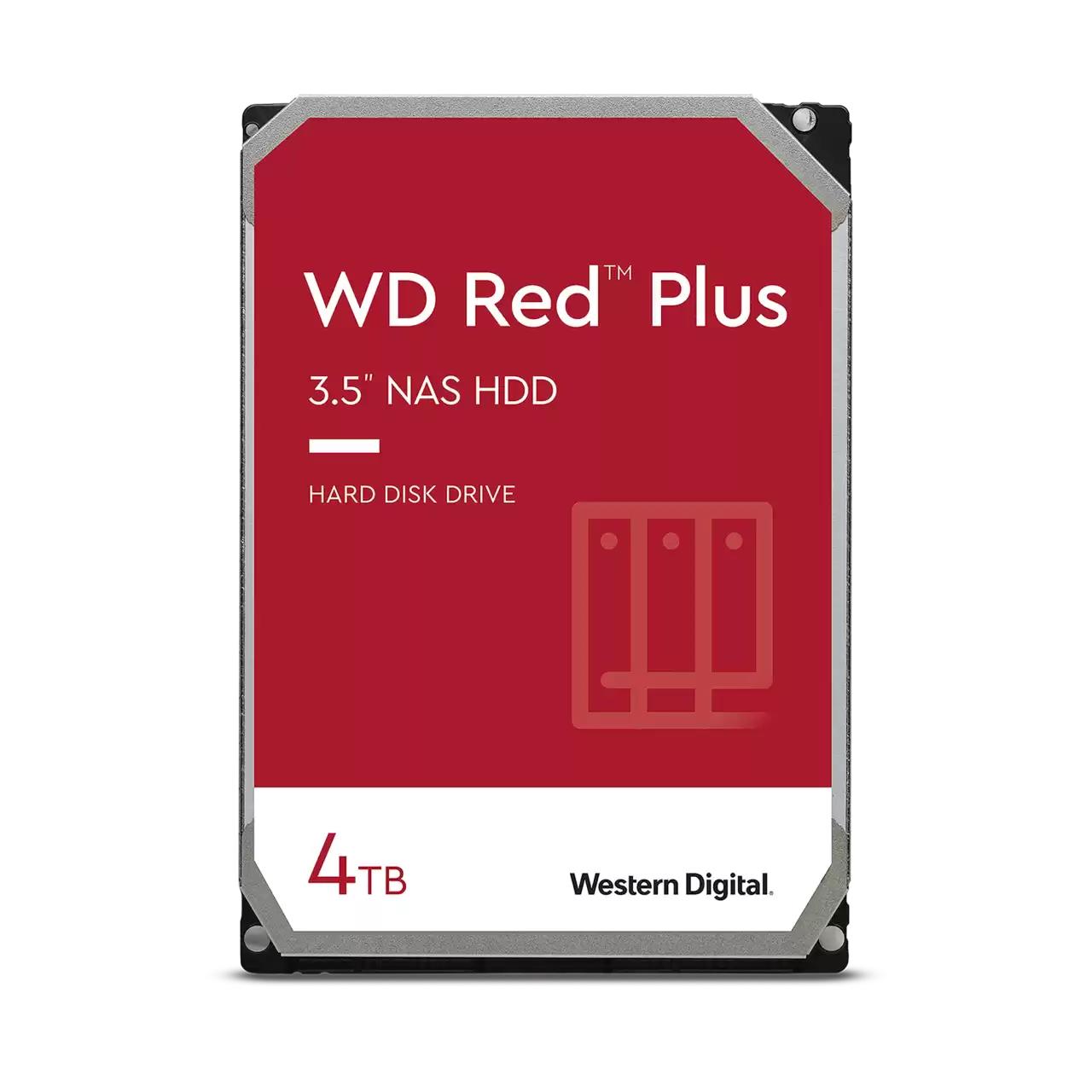 HDD WESTERN DIGITAL Red Plus 4TB SATA 256 MB 5400 rpm 3,5" WD40EFPX
