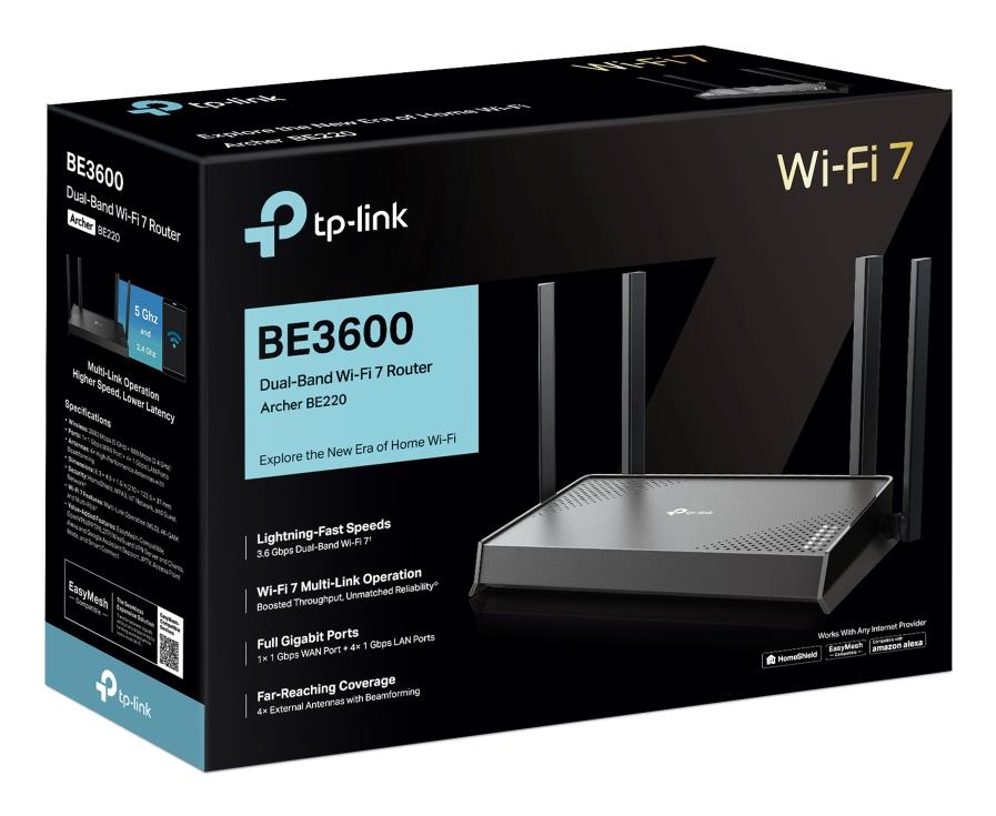 Wireless Router TP-LINK 3600 Mbps Number of antennas 4 ARCHERBE220 - Image 9