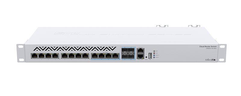 Switch MIKROTIK Type L3 Rack 1U 8x10Base-T / 100Base-TX 4xSFP 1xRJ45 CRS312-4C+8XG-RM