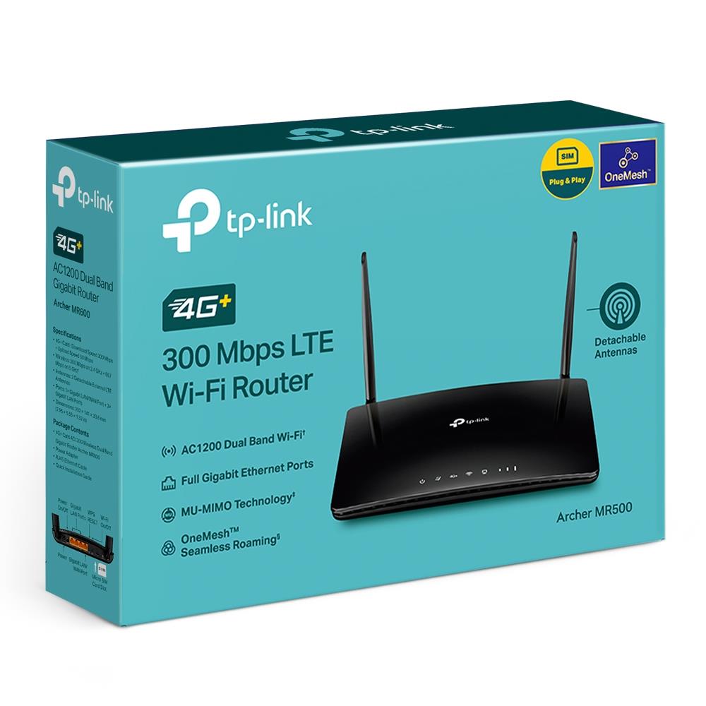 Wireless Router TP-LINK Wireless Router 1200 Mbps IEEE 802.11a IEEE 802.11 b/g IEEE 802.11n IEEE 802.11ac 3x10/100/1000M LAN WAN ports 1 Number of antennas 2 4G ARCHERMR500 - Image 5