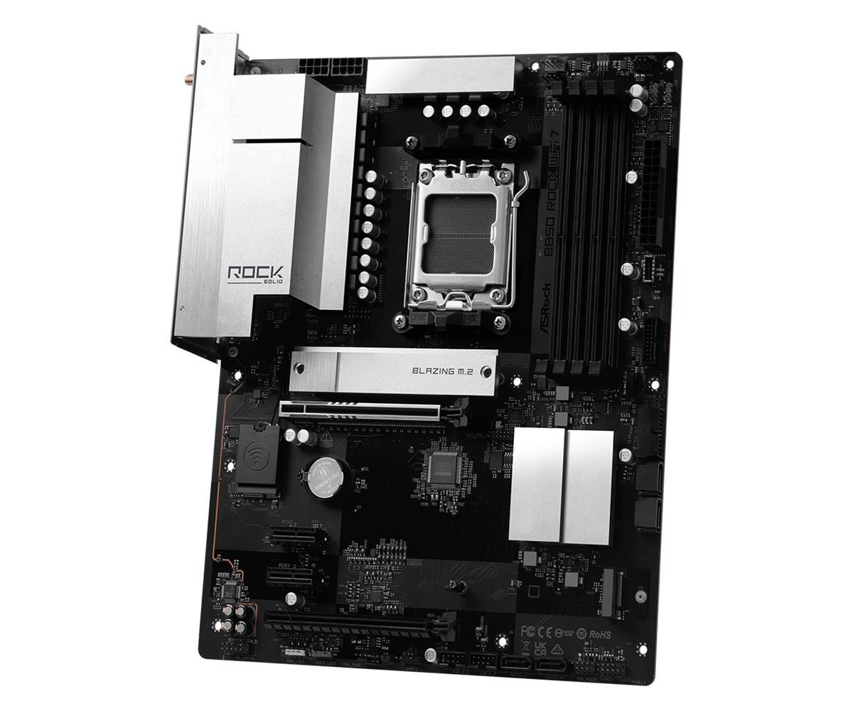Mainboard ASROCK AMD B850 Socket AM5 ATX RAM DDR5-SDRAM 4xSlots Wi-Fi Yes Bluetooth Yes B850ROCKWIFI7 - Image 5