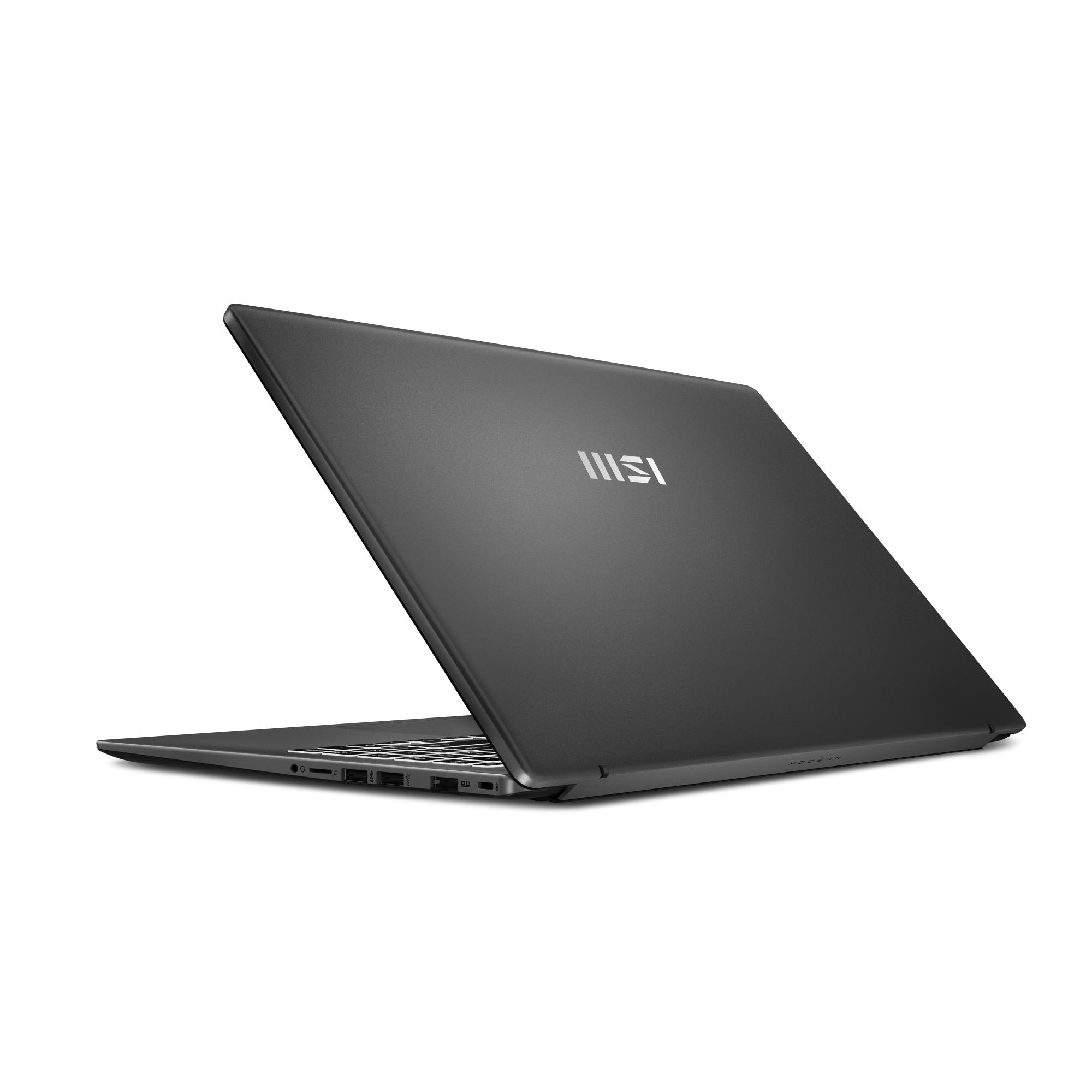 Notebook MSI Modern 15 F1MG-1241NL CPU Intel Core 5 120U 15.6 " 1920 x 1080 pixels RAM 16 GB DDR4-SDRAM SSD 512 GB Discrete graphics Not available On-board graphics Yes Numeric keypad Yes OS installed Windows 11 Home Colour Grey Weight 1.7 kg 3200 MHz MODERN15F1MG-1241NL - Image 3