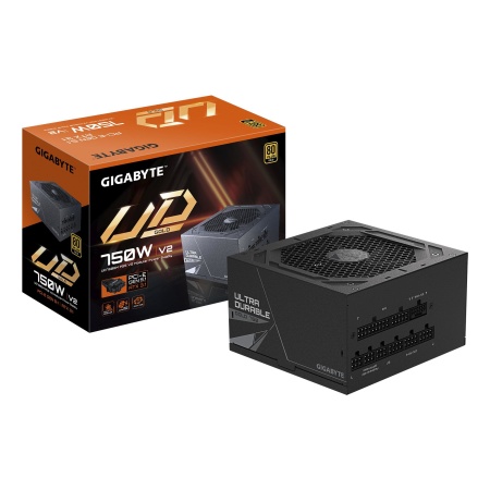 Power Supply GIGABYTE UD750GM PG5 V2 ATX 3.1 750 Watts Efficiency 80 PLUS GOLD PFC Active MTBF 100000 hours GP-UD750GMPG5V2
