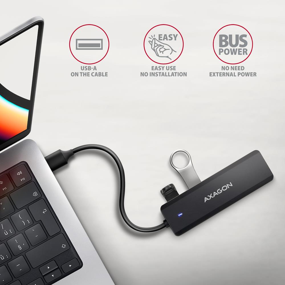 I/O HUB USB TRAVEL/0.19M HUE-C1A AXAGON - Image 8