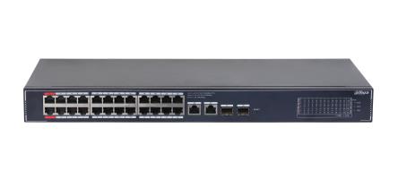Switch DAHUA DH-SG4028LP 26xGigabit Ethernet (copper) ports quantity 2xSFP module slots quantity 4xPower over Ethernet (PoE) ports quantity Total Power over Ethernet (PoE) budget 240 W SG4028LP - Image 2