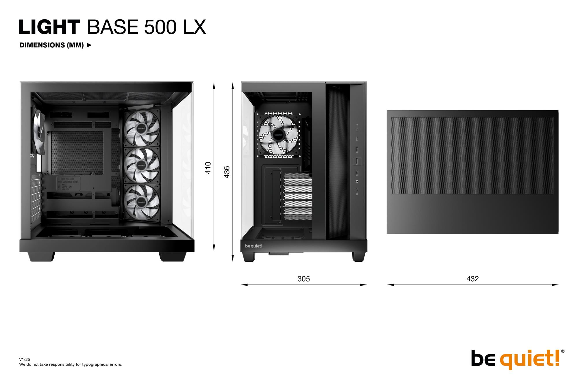 Case BE QUIET ATX/micro ATX/Mini-ITX Black Midi Tower PC BGW85 - Image 9