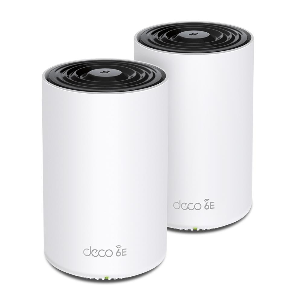 Wireless Router TP-LINK Wireless Access Point / Router 2-pack 5400 Mbps Mesh Wi-Fi 6e 2x10/100/1000M 1x2.5GbE LAN WAN ports 3 Number of antennas 4 DECOXE75PRO(2-PACK)