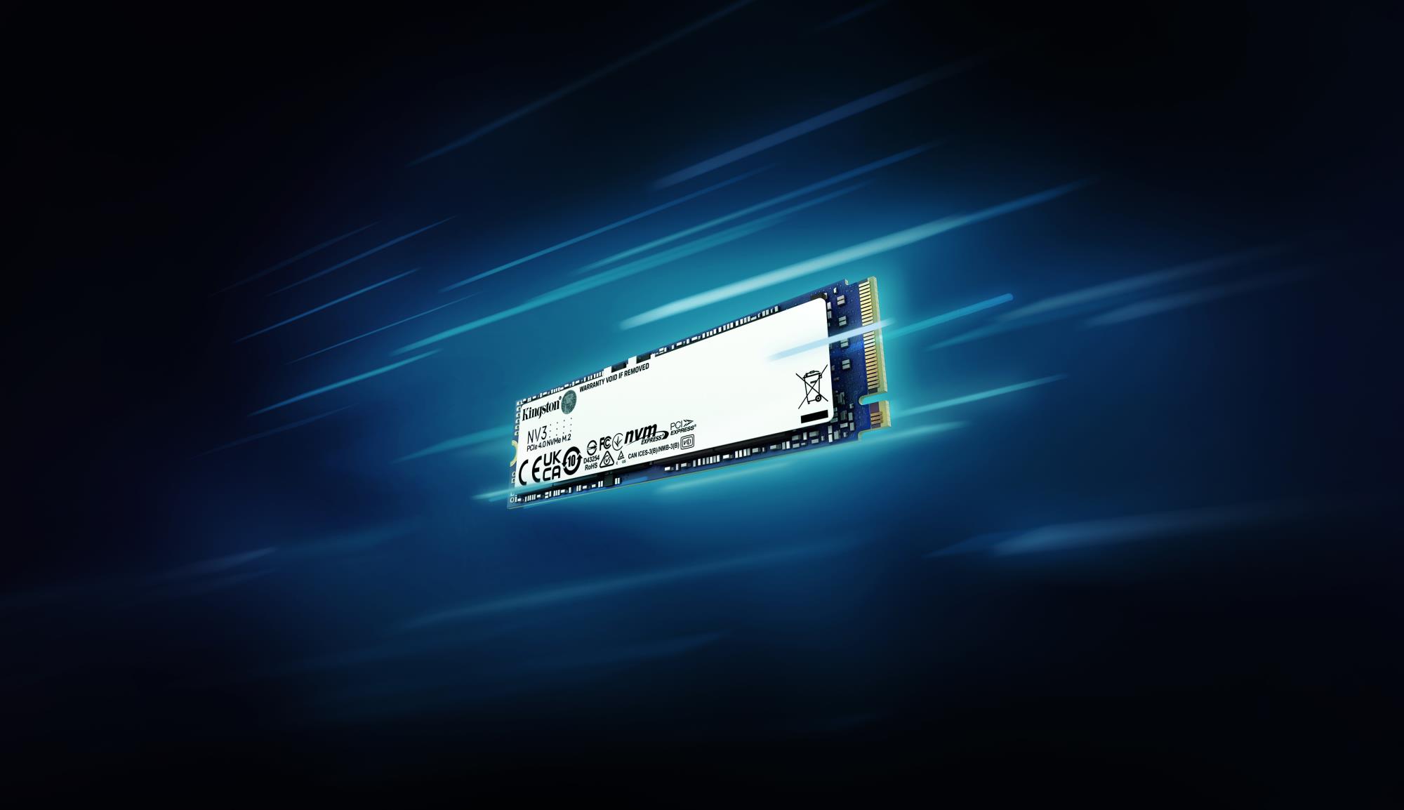 SSD KINGSTON NV3 500GB M.2 PCIE NVMe 3D NAND Write speed 3000 MBytes/sec Read speed 5000 MBytes/sec TBW 160 TB MTBF 200000 hours SNV3S/500G - Image 9