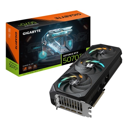 Graphics Card GIGABYTE NVIDIA GeForce RTX 5070 Ti 16 GB GDDR7 256 bit PCIE 5.0 16x 1xHDMI 3xDisplayPort N507TGAMINGOC-16GD1.0