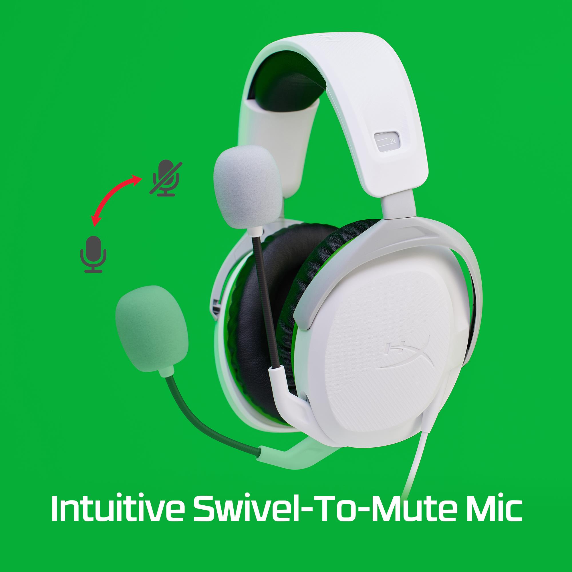 HEADSET HYPERX CLOUDX STINGER2/WHITE/GREEN 75X28AA HYPERX - Image 5