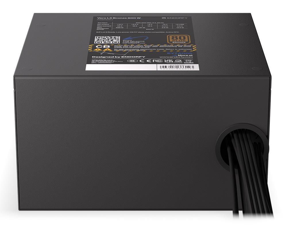 Power Supply ENDORFY Vero L5 Bronze 600 W 600 Watts Efficiency 80 PLUS BRONZE MTBF 80000 hours EY7A005 - Image 8