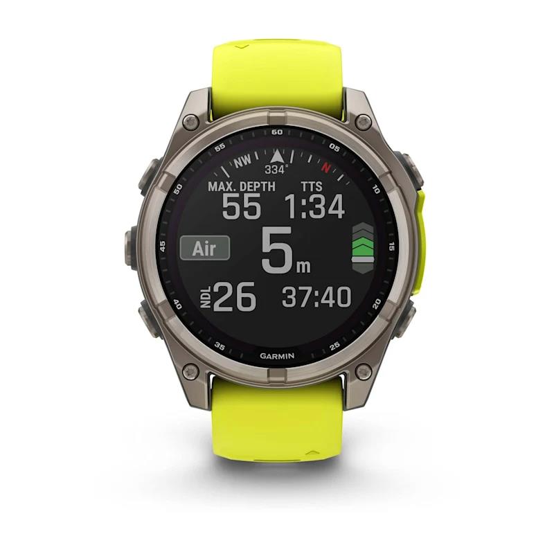 SMARTWATCH FENIX 8 SAPP. SOLAR/YELLOW 010-02906-21 GARMIN - Image 8
