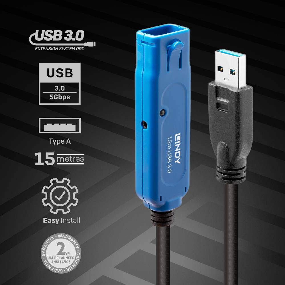 CABLE USB3 EXTENSION 15M/43229 LINDY - Image 2