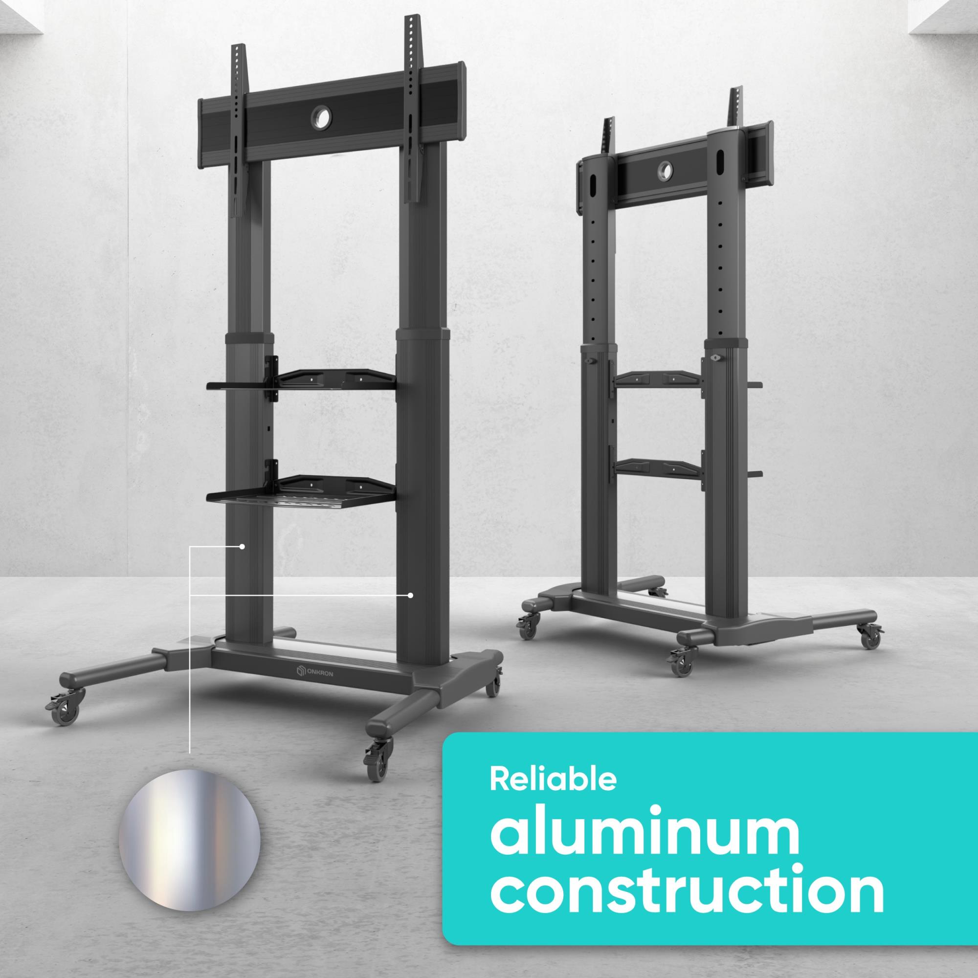 TV SET ACC MOBILE STAND/40-80"/BLACK TS2771-B ONKRON - Image 4