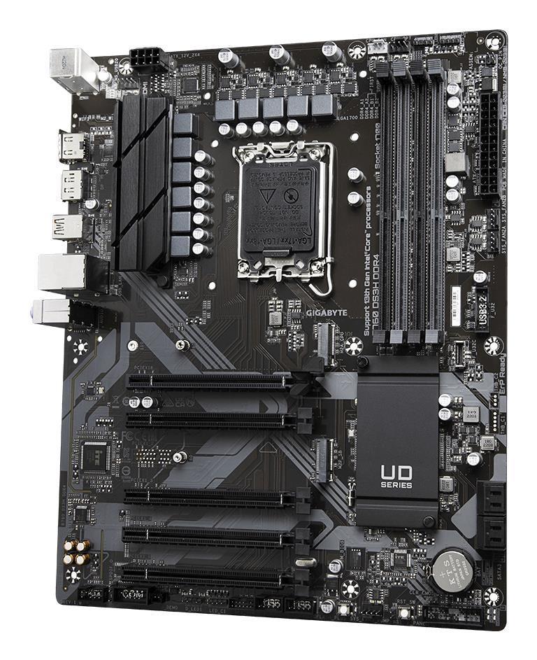 Mainboard GIGABYTE Intel B760 Express LGA1700 ATX Memory DDR4 Memory slots 4 4xPCI-Express 3.0 1x 1xPCI-Express 4.0 16x 2xM.2 1xHDMI 1xDisplayPort 4xUSB 2.0 1xUSB 3.2 1xUSB-C 1xPS/2 1xRJ45 3xAudio port B760DS3HDDR4 - Image 3