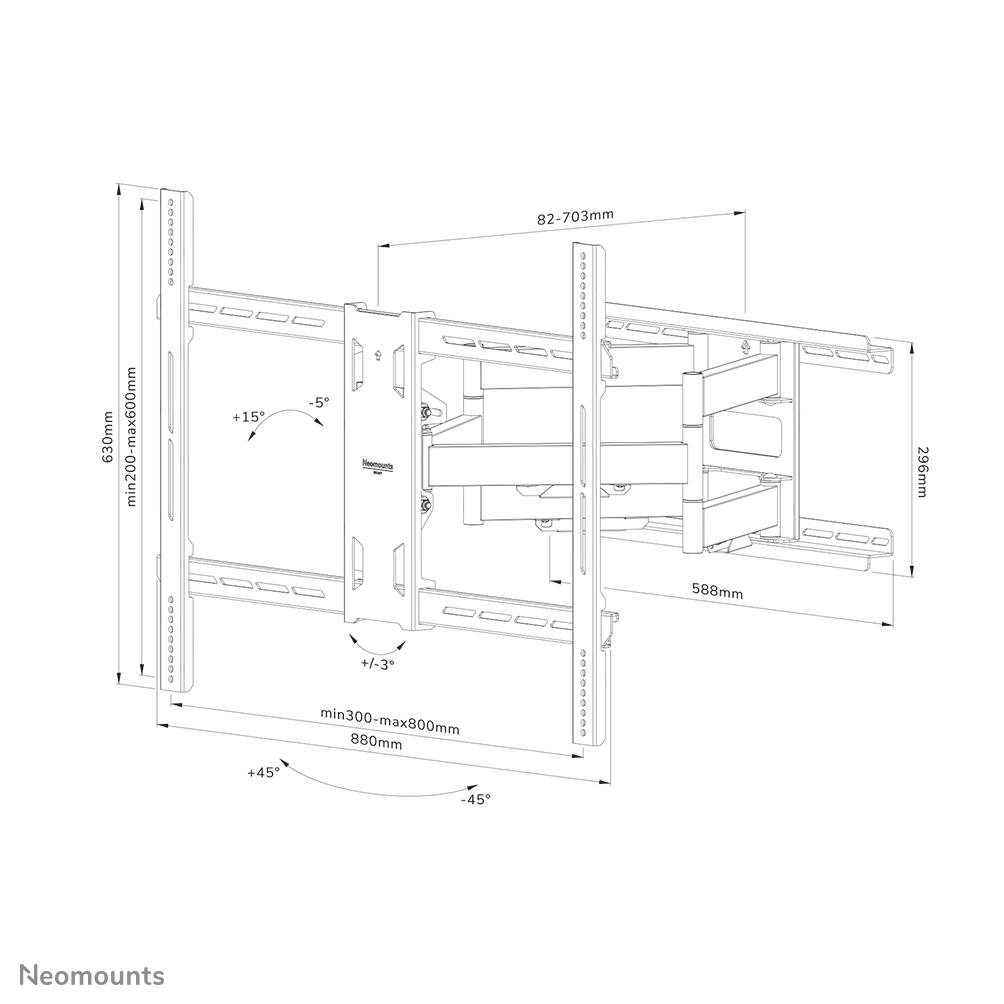 TV SET ACC WALL MOUNT/WL40S-950BL18 NEOMOUNTS - Image 20