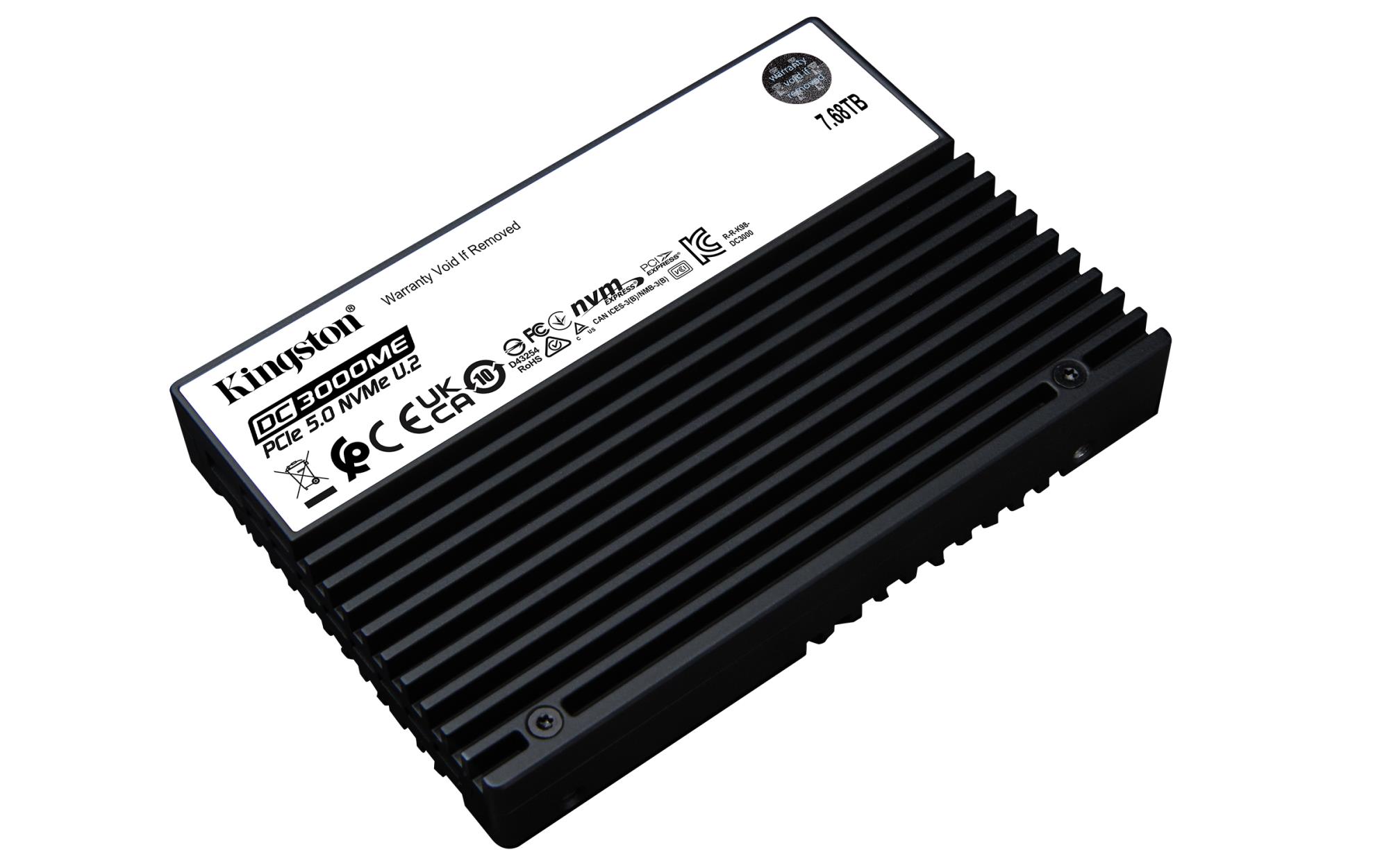 SSD KINGSTON SSD series DC3000ME 7.68TB NVMe NAND flash technology 3D TLC Write speed 10000 MBytes/sec Read speed 14000 MBytes/sec Form Factor U.2 TBW 14.016 TB MTBF 2000000 hours SEDC3000ME/7T6 - Image 3