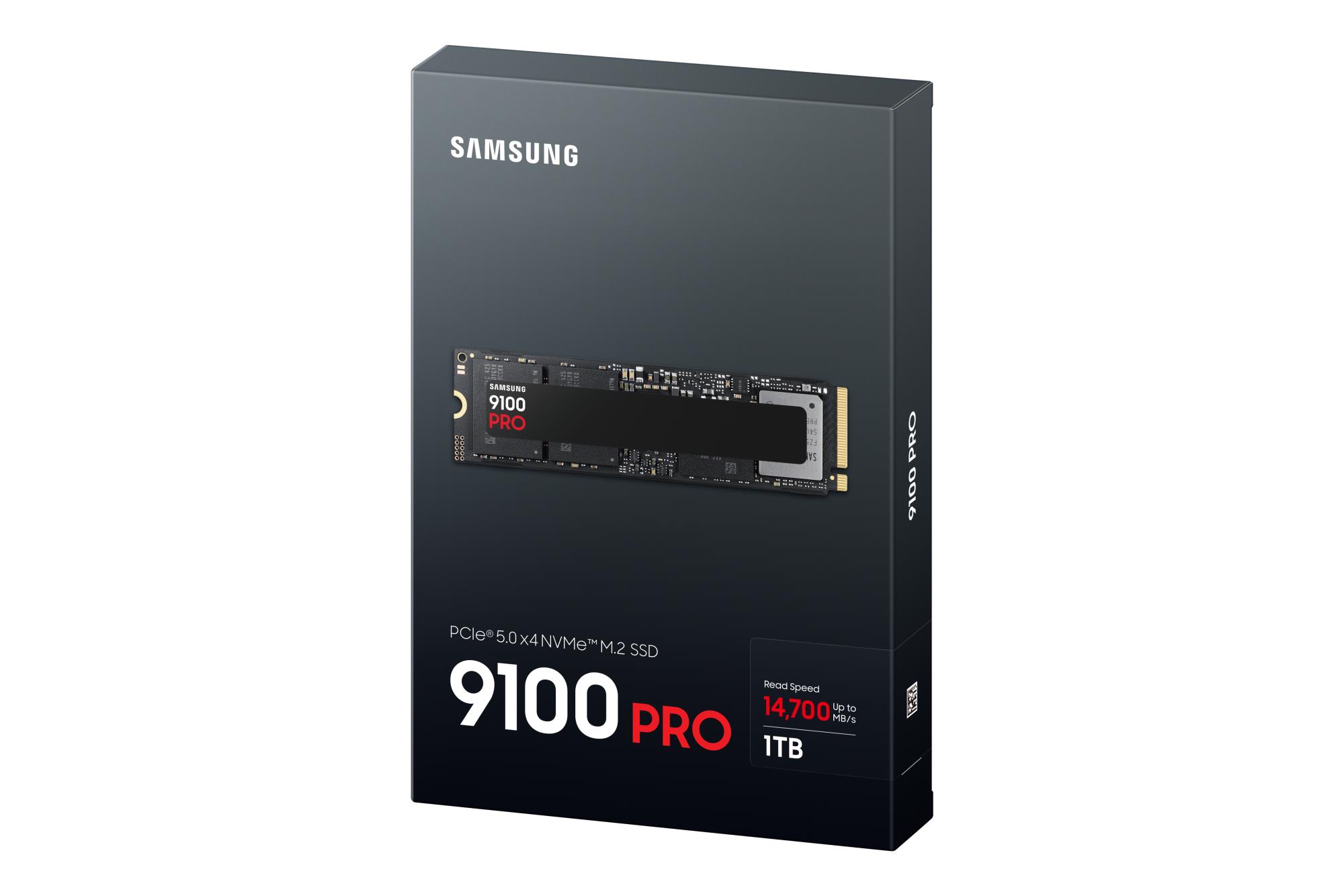 SSD SAMSUNG 9100 PRO 1TB M.2 PCIe Gen5 NVMe TLC Write speed 13300 MBytes/sec Read speed 14700 MBytes/sec 2.38mm TBW 600 TB MZ-VAP1T0BW - Image 7