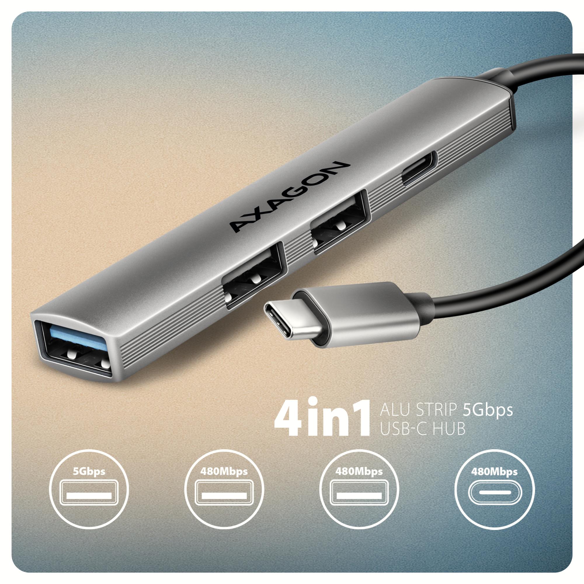 I/O HUB USB3.2 4PORT/0.12M HUE-STC AXAGON - Image 7