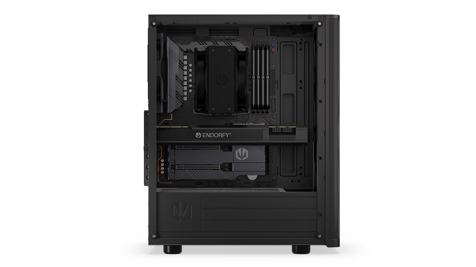 Case ENDORFY Ventum 200 Air MicroTower Case product features Transparent panel Not included ATX MicroATX MiniITX Colour Black EY2A002 - Image 12