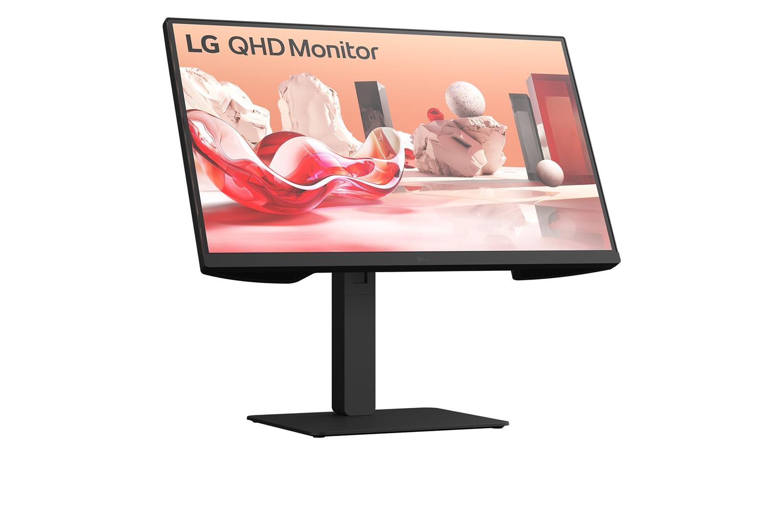 LCD Monitor LG 27BA75QB-B 27" Panel IPS 2560x1440 16:9 100Hz Matte Speakers Swivel Pivot Height adjustable Tilt Colour Black 27BA75QB-B - Image 4