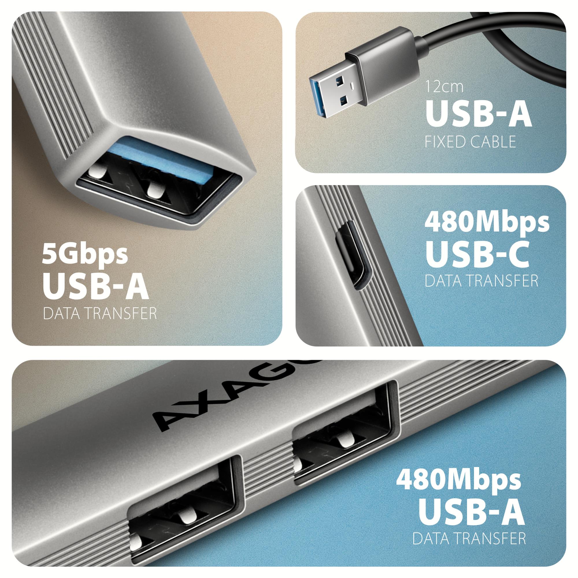 I/O HUB USB3.2 4PORT/0.12M HUE-STA AXAGON - Image 7