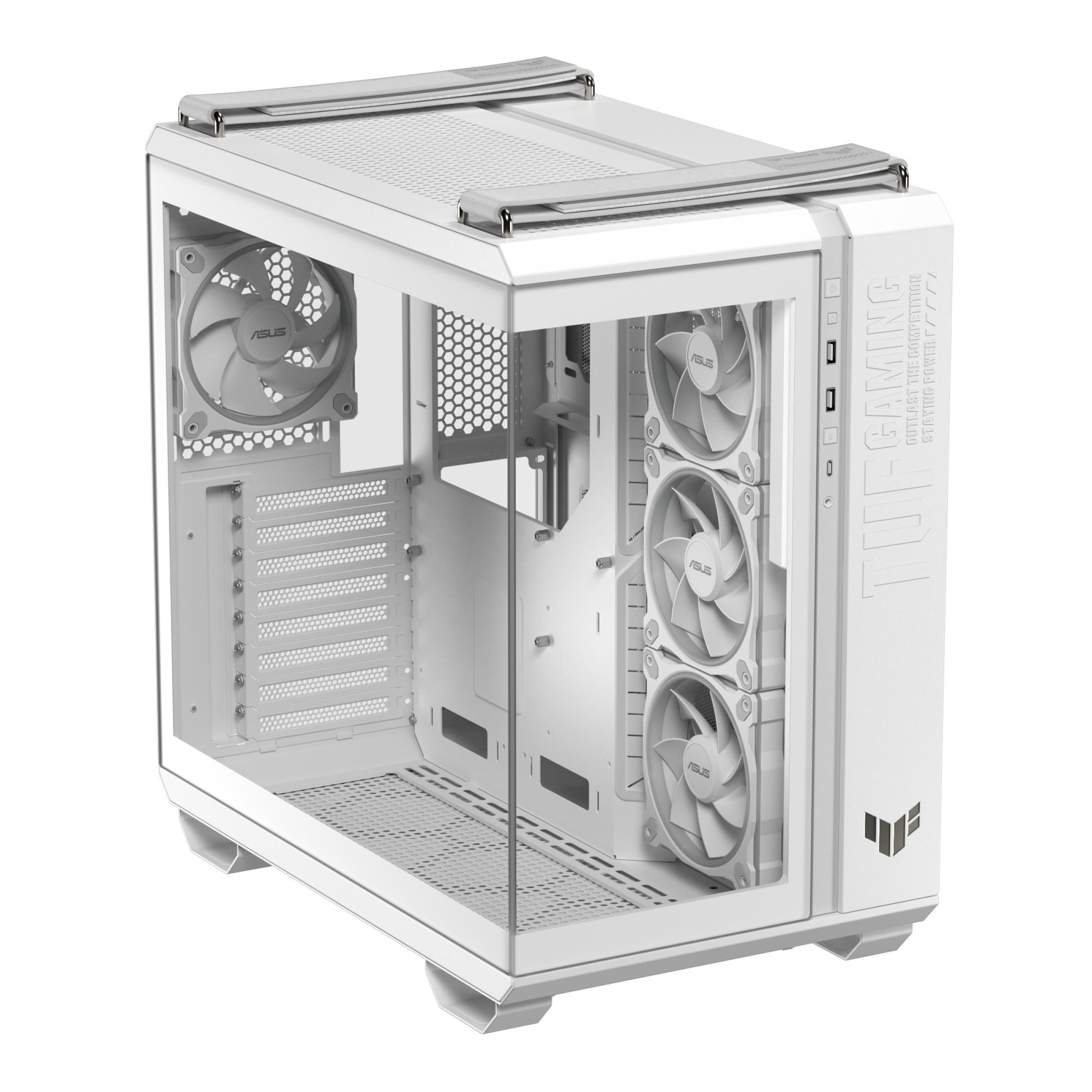 Case ASUS TUF Gaming GT502 Horizon MidiTower Case product features Transparent panel Not included ATX MicroATX MiniITX Colour White TUFGAMGT502HORIZONWHT - Image 7