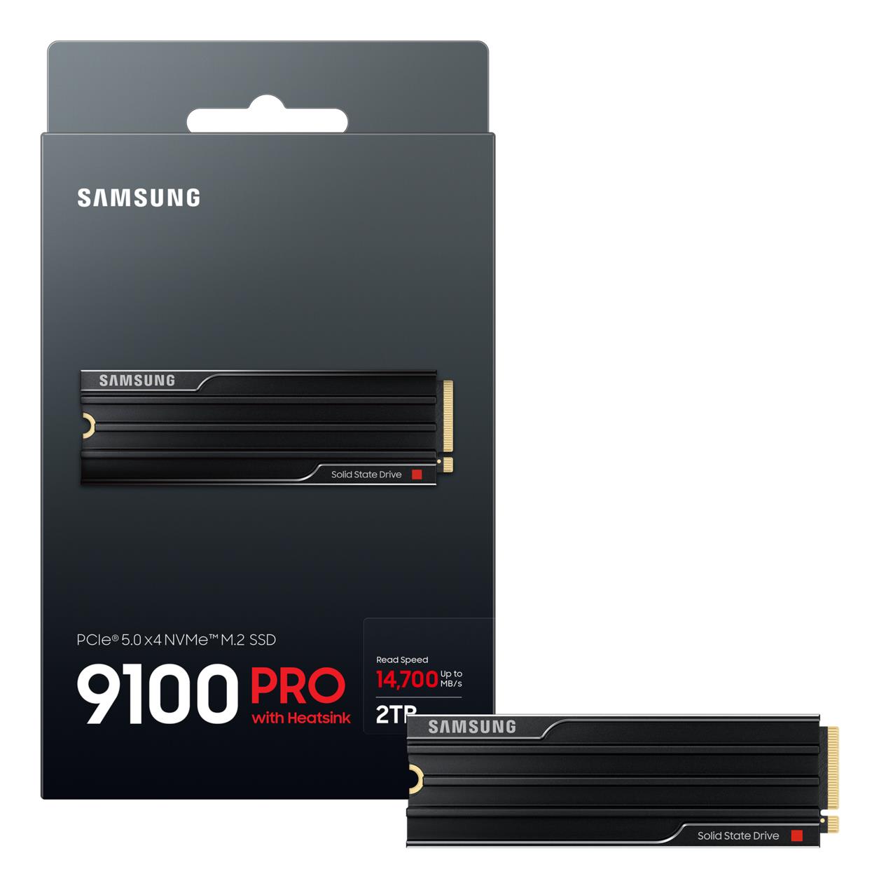 SSD SAMSUNG 9100 PRO 2TB M.2 PCIe Gen5 NVMe TLC Write speed 13400 MBytes/sec Read speed 14700 MBytes/sec 2.38mm TBW 1200 TB MZ-VAP2T0CW - Image 3