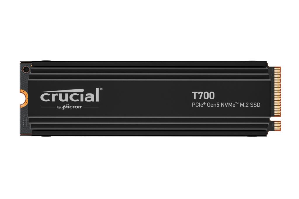 SSD CRUCIAL T700 4TB M.2 PCIe Gen5 NVMe TLC Write speed 11800 MBytes/sec Read speed 12400 MBytes/sec TBW 2400 TB CT4000T700SSD5