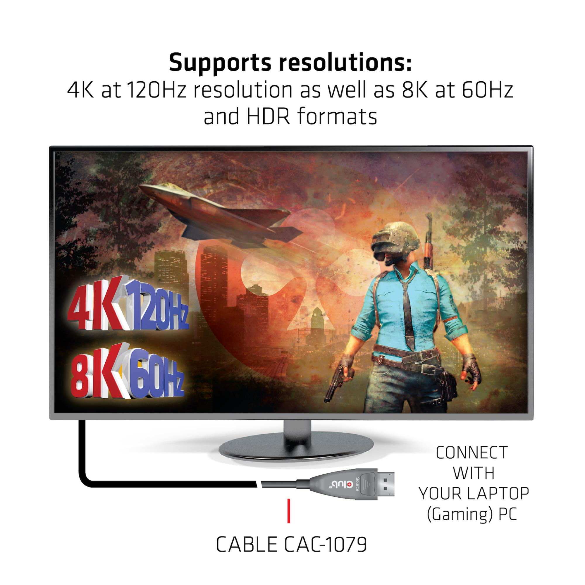 CABLE DP 20M/M/M CAC-1079 CLUB3D - Image 4