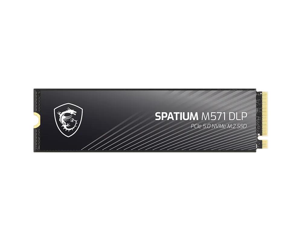 SSD MSI 1400xTBW rating MTBF 1500000 h Read speed 14500 MB/s Write speed 11000 MB/s NVMe Yes PCI Express 5.0 M.2 2000 GB SPATIUM M571 DLP PCIe 5.0 NVMe M.2 S78-440Q1K0-P83 - Image 3