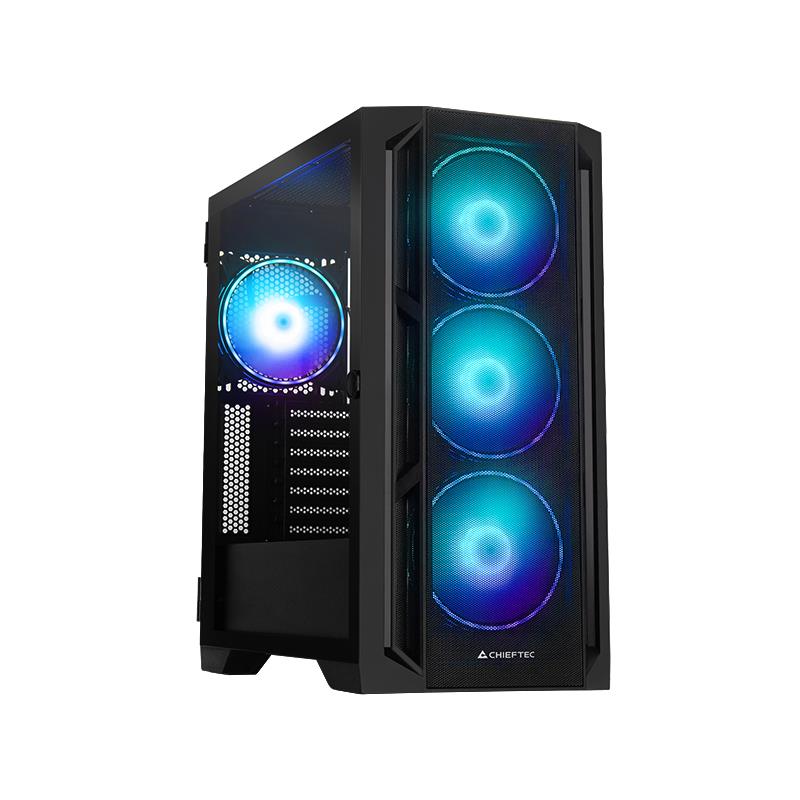 Case CHIEFTEC APEX LUMO Tower ATX EATX MicroATX MiniITX Colour Black GA-01B-L-OP - Image 2