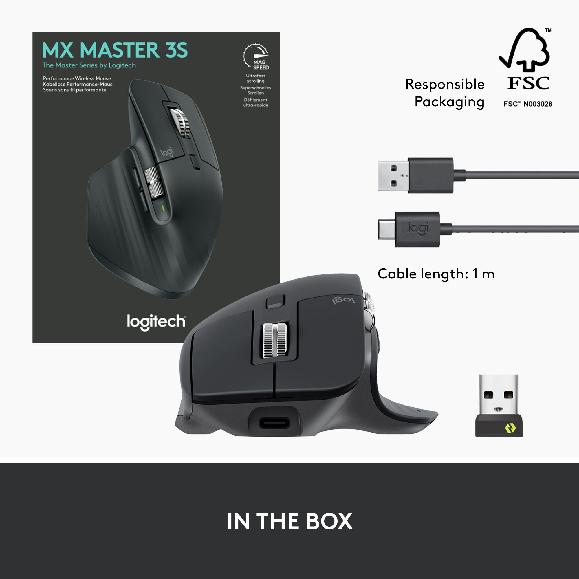 MOUSE BLUETH OPTICAL MASTER 3S/BLACK 910-006559 LOGITECH - Image 20