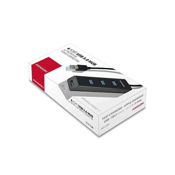 I/O HUB USB3.0 4PORT CHARGING/0.3M HUE-S2B AXAGON - Image 21